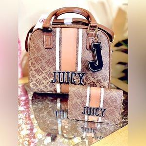 Juicy Couture Bowler Bag and Wallet Bundle